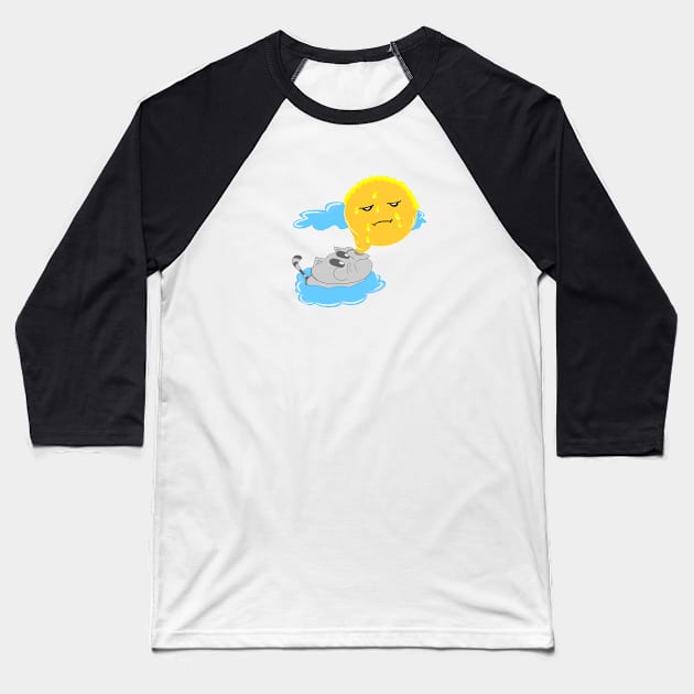 Global Warming Baseball T-Shirt by catcatch